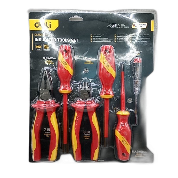 DELI INSULATED TOOL SET 6PCS