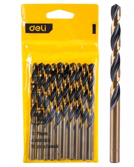 HSS DRILL BIT 7MM YW PACK OF 10 DELI