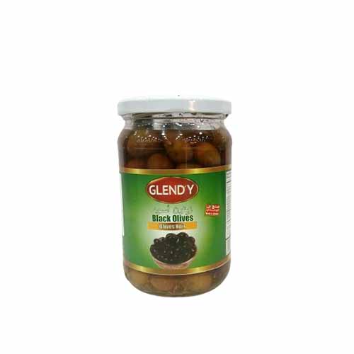 GLENDY BLACK OLIVES GLASS 660G
