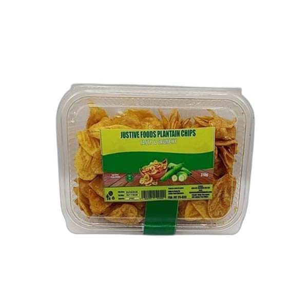 JUSTIVE PLANTAIN CHIPS 310G