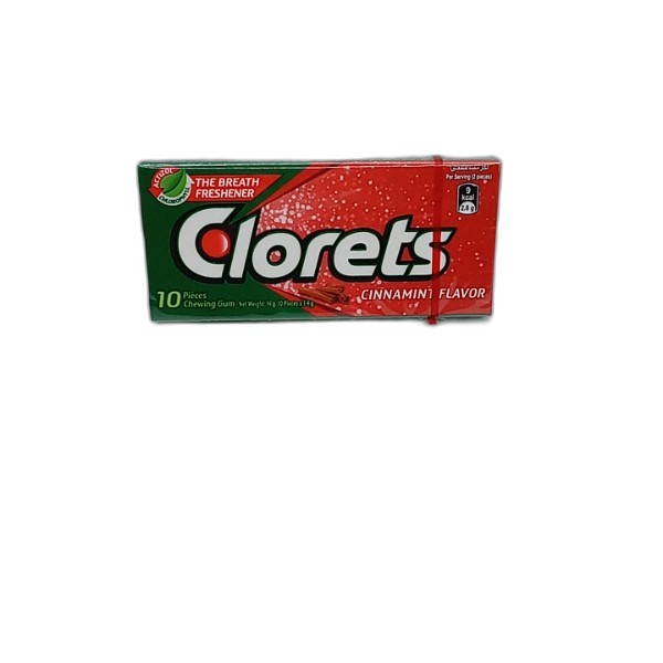 CLORETS CINNAMON GUM 14G