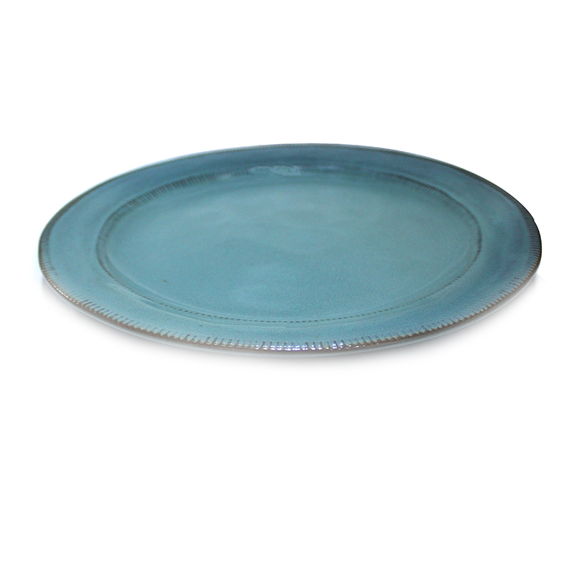 PLATE CERAMIC 28CM MS001-1 BLU.