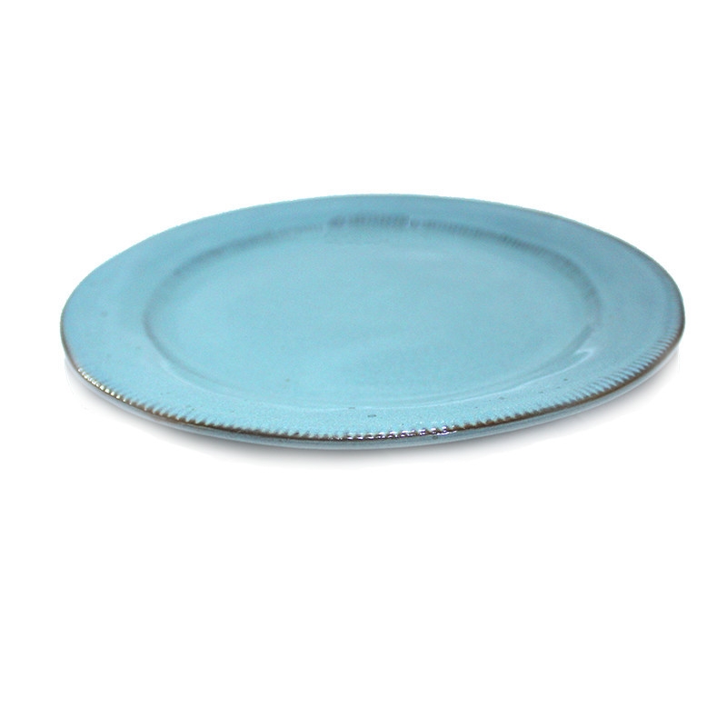 PLATE CERAMIC 22CM MS001-2 BLUE 287554