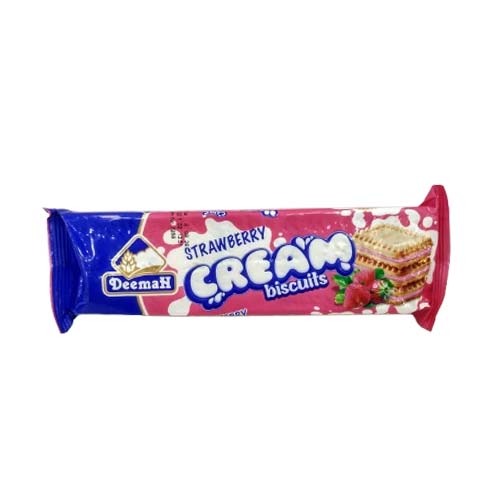 DEEMAH STRAWBERRY CREAM BISCUIT 68G
