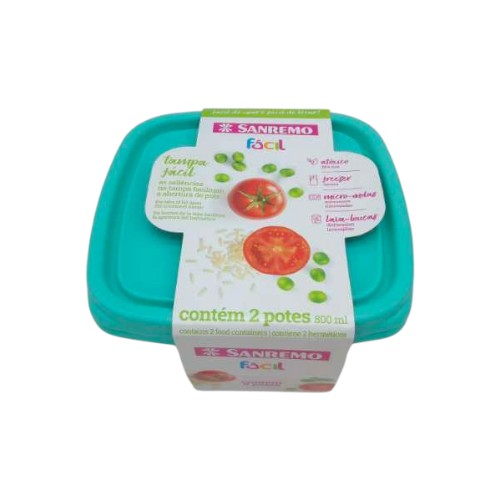 SANREMO CONTAINER SET 2PCS 800ML
