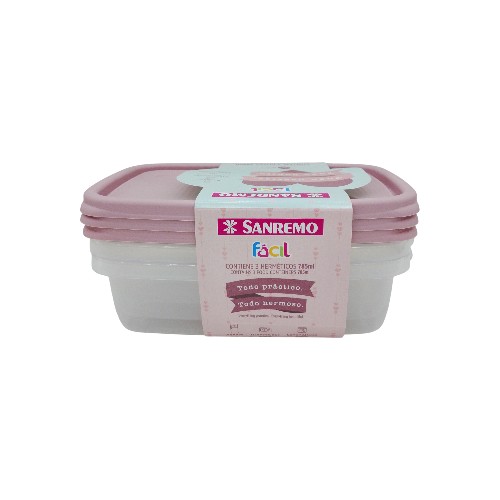 SANREMO CONTAINER SET 3PCS 785ML