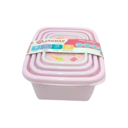 CONTAINER FOOD 4PCS SET PLASTIC 4188