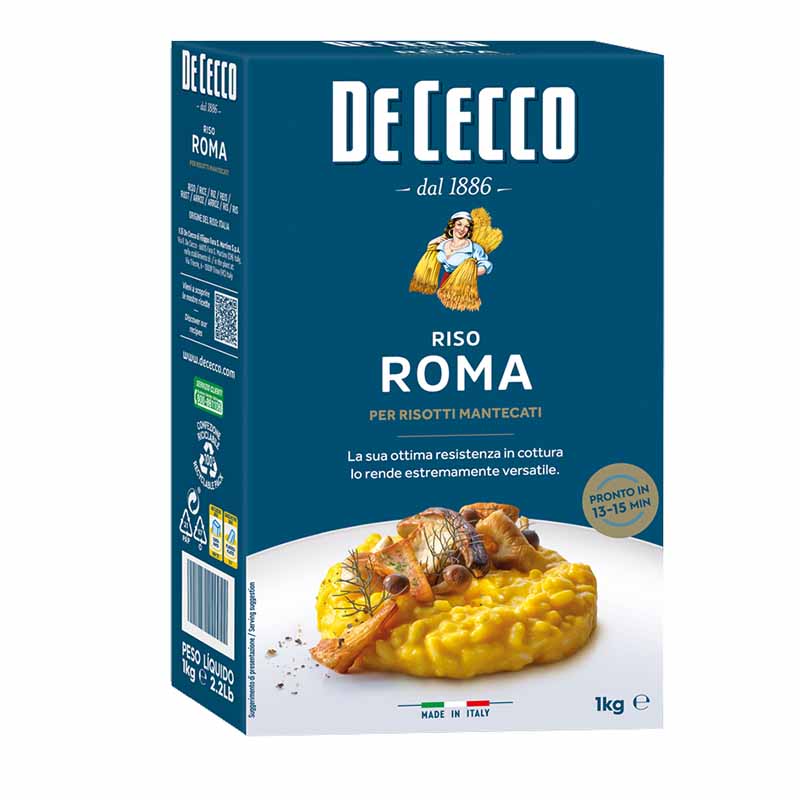 SUPERFINE ROMA RICE 1KG DE CECCO