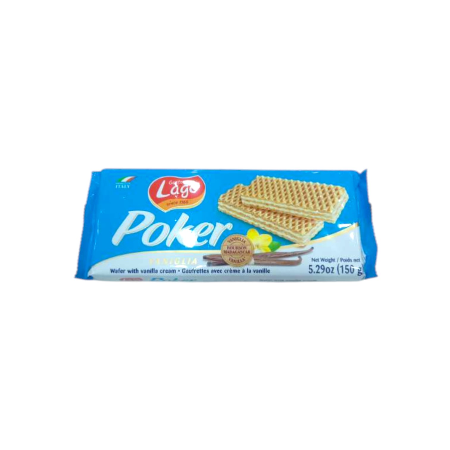 LAGO POKER VANNILA WAFER BISCUIT 150G