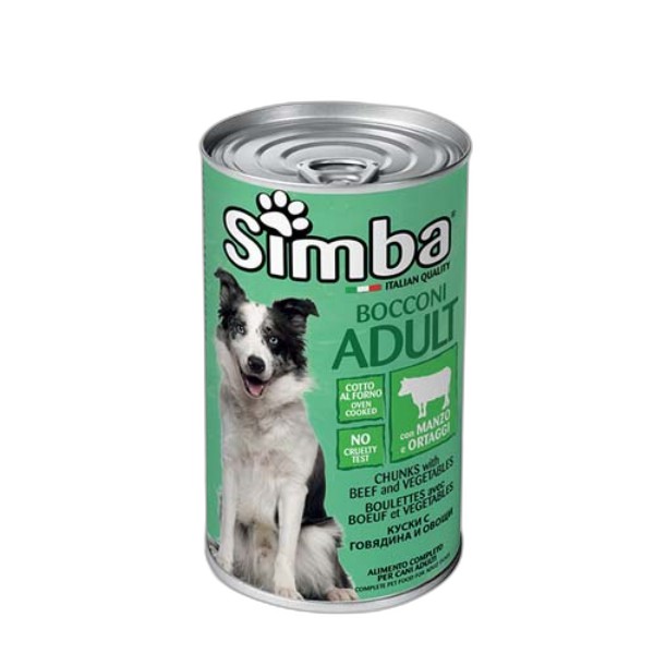 SIMBA BEEF&VEGETABLES DOG FOOD 1230G