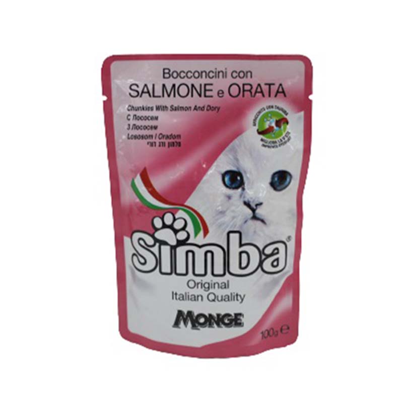 SIMBA CAT FOOD SALMON&DORY 100G