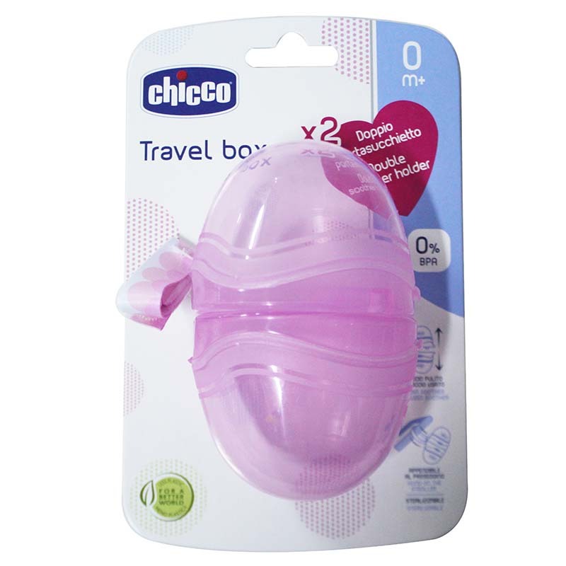 SOOTHER HOLDER CHICCO DOUBLE PINK