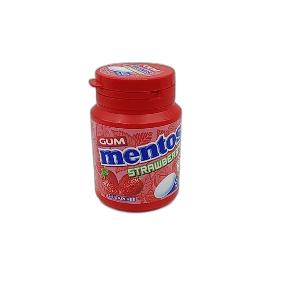 MENTOS WHITE GUM STRAWBERRY 56G