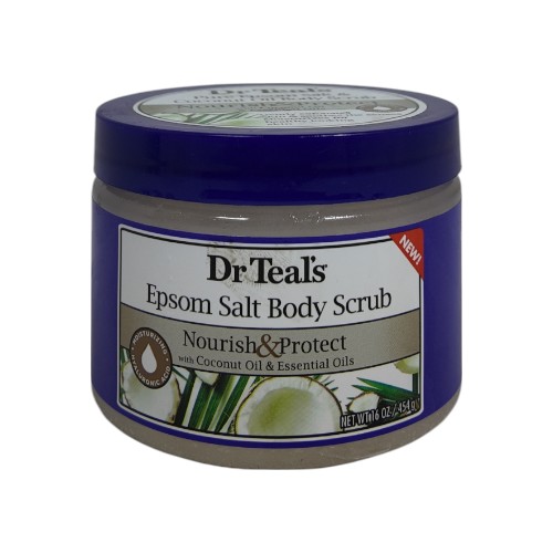 DR TEALS SALT SCRUB 454G COCONUT