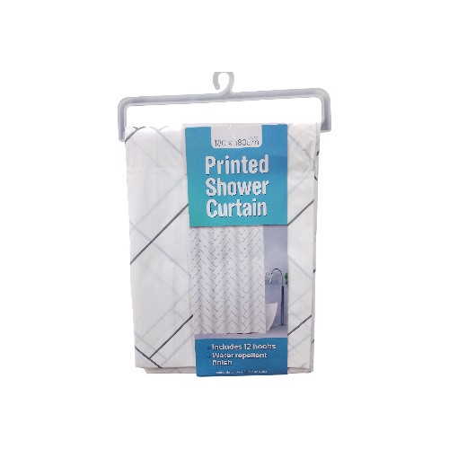 UBL SHOWER CURTAIN PRINTED 3ASST