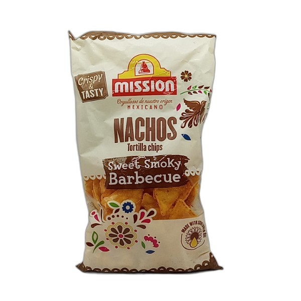 MISSION TORTILLA CHIPS SMOKY BBQ 175G