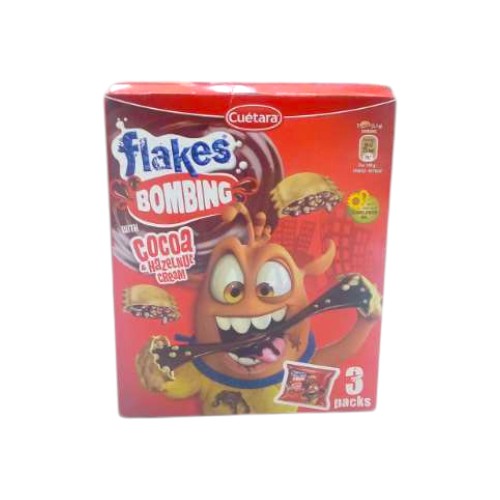 CUETARA COCOA-HAZELNUT CREAM FLAKES 105G