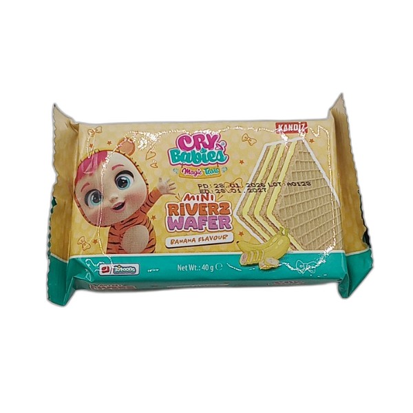 KANDIZ RIVERZ BANANA WAFER 40G