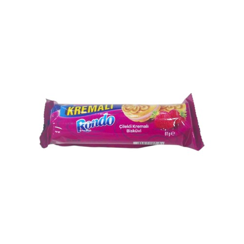 ULKER STRAWBERRY CREAM BISCUIT 61G