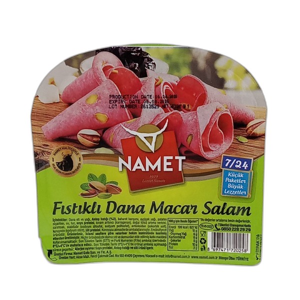 NAMET HUNGARIAN BEEF SALAMI PISTACHIO 50G