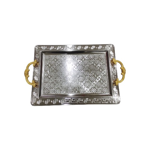 TRAY SERVING 2PCS SILVER RECT 2225.