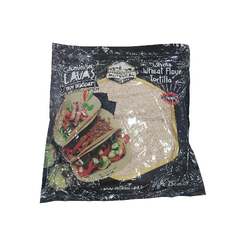 MUTLUKAL TORTILLA 10PCS 25CM 650G WHOLE WHEAT