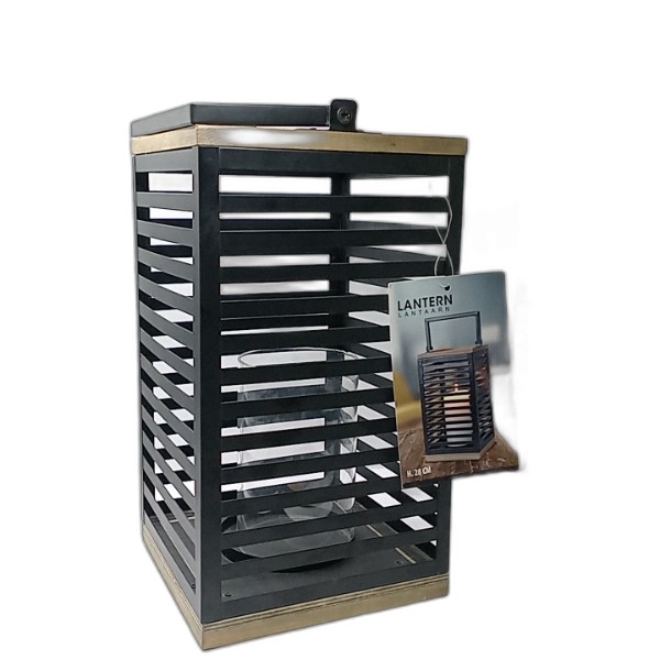 METAL LANTERN 15X15X28