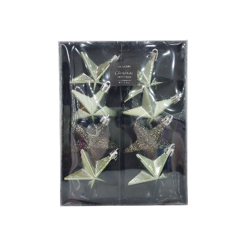 XMAS HANGING DECO 6.5CM STAR