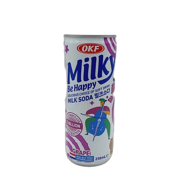 OKF MILKY BE HAPPY GRAPE 250ML