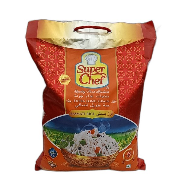 SUPERCHEF EXTRA LONG GRAIN BASMATI RICE 5KG