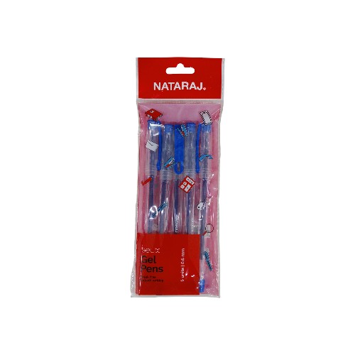 NATARAJ GELIX BLUE GEL PENS 5PK