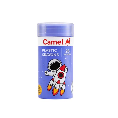CAMELIN PLASTIC CRAYON IN TIN-1 GLITTER13SHADES