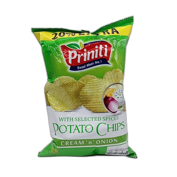 PRINITI CREAM ONION CHIPS 55G