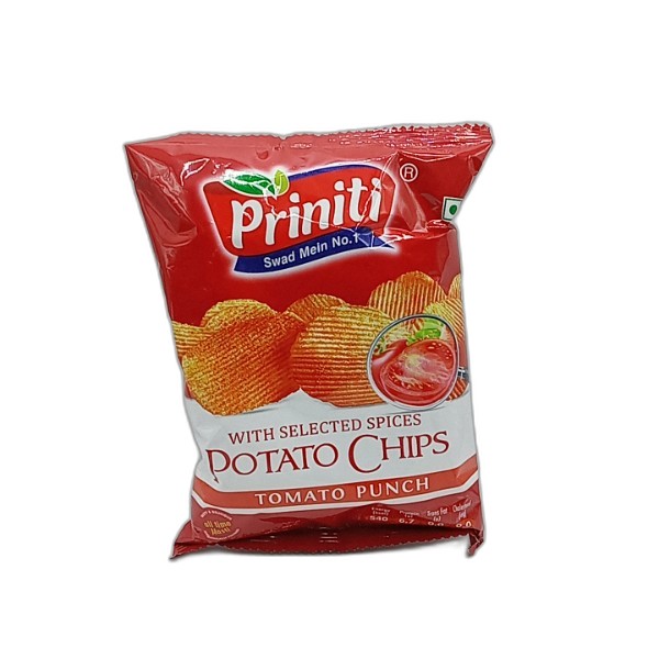 PRINITI TOMATO PUNCH CHIPS 28G