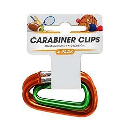 UBL CARABINER CLIP 2 SZS 4PK 4ASS
