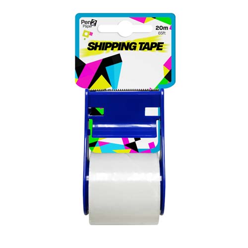 UBL SHIPPING TAPE WDISPENSER 20M