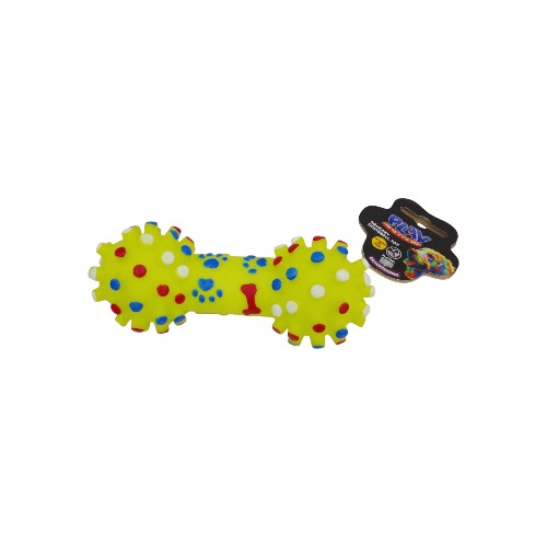 UBL DOG SQUEAKY DUMBBELL 17CM 4 COLORS