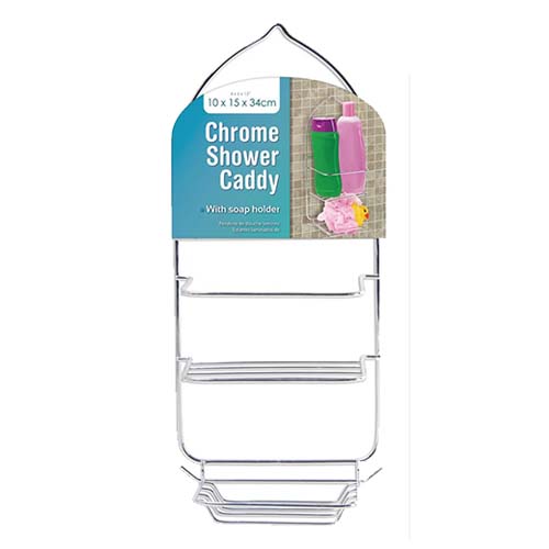 UBL SHOWER CADDY CHROME 10X15X34CM BH0013