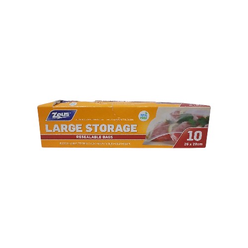 UBL STORAGE BAGS ZIPPER LOCK 10PK