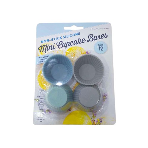 UBL MINI SILICONE CUPCAKE BASES 12 PACK