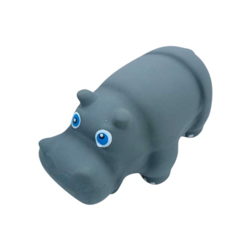 UBL LATEX SQUEAKY PIG -HIPPO 16CM 2 COLORS
