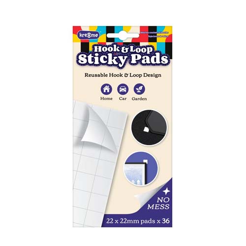 UBL HOOK  LOOP ADHESIVE PADS 36PR.