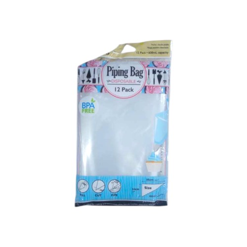 UBL DISPOSABLE PIPING BAGS 12 PACK