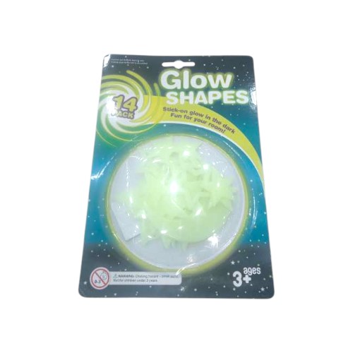 UBL GLOW IN THE DARK SHAPES 14 4 DESIGNS