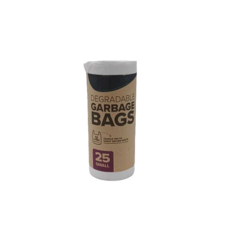 UBL DEGRADABLE BIN LINERS 12L 25 PACK