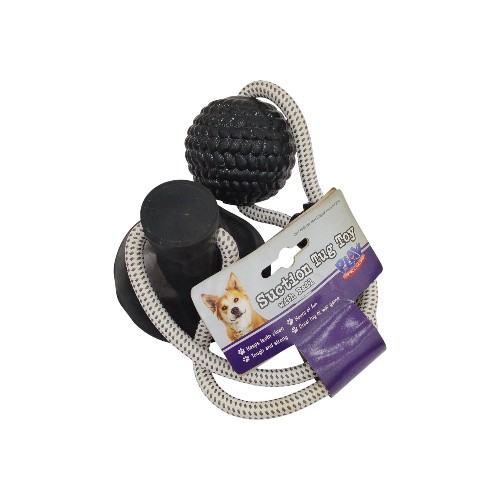 UBL PET SUCTION ROPE TUG BALL TOY