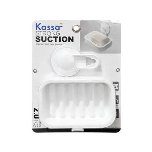 UBL SOAP DISH WITH SUCTION 14X10X9.5CM
