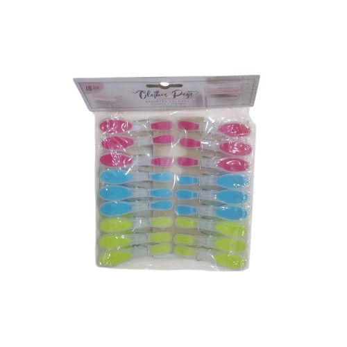 UBL SOFT GRIP CLOTHES PEGS 18 PACK