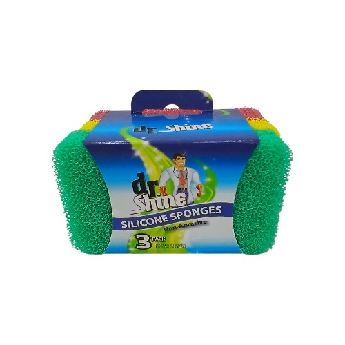 UBL SILICONE CLEANING SPONGES 3 PACK