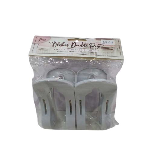 UBL LARGE LAUNDRY DOUBLE CLIPS 2 PACK